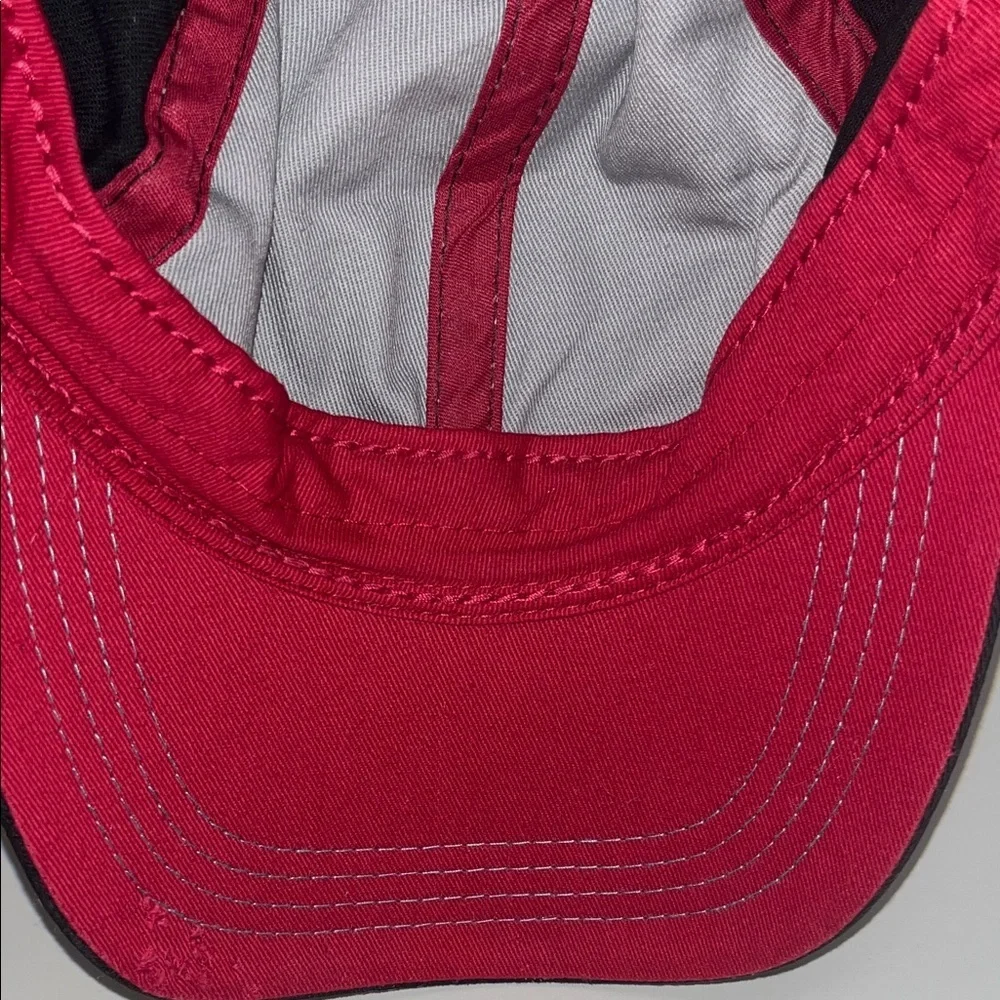 True Religion Black Hat with Blue and Red Details